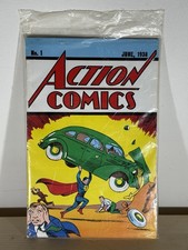 Superman #1, Action Comics No. 1, Vol. 1 June 1938 Reprint, DC w/COA  Bag'd&Bord