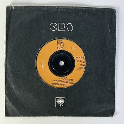 Toto - Africa / We Made It 7'' Vinyl Record Single 1982 CBS Europe 45 RPM