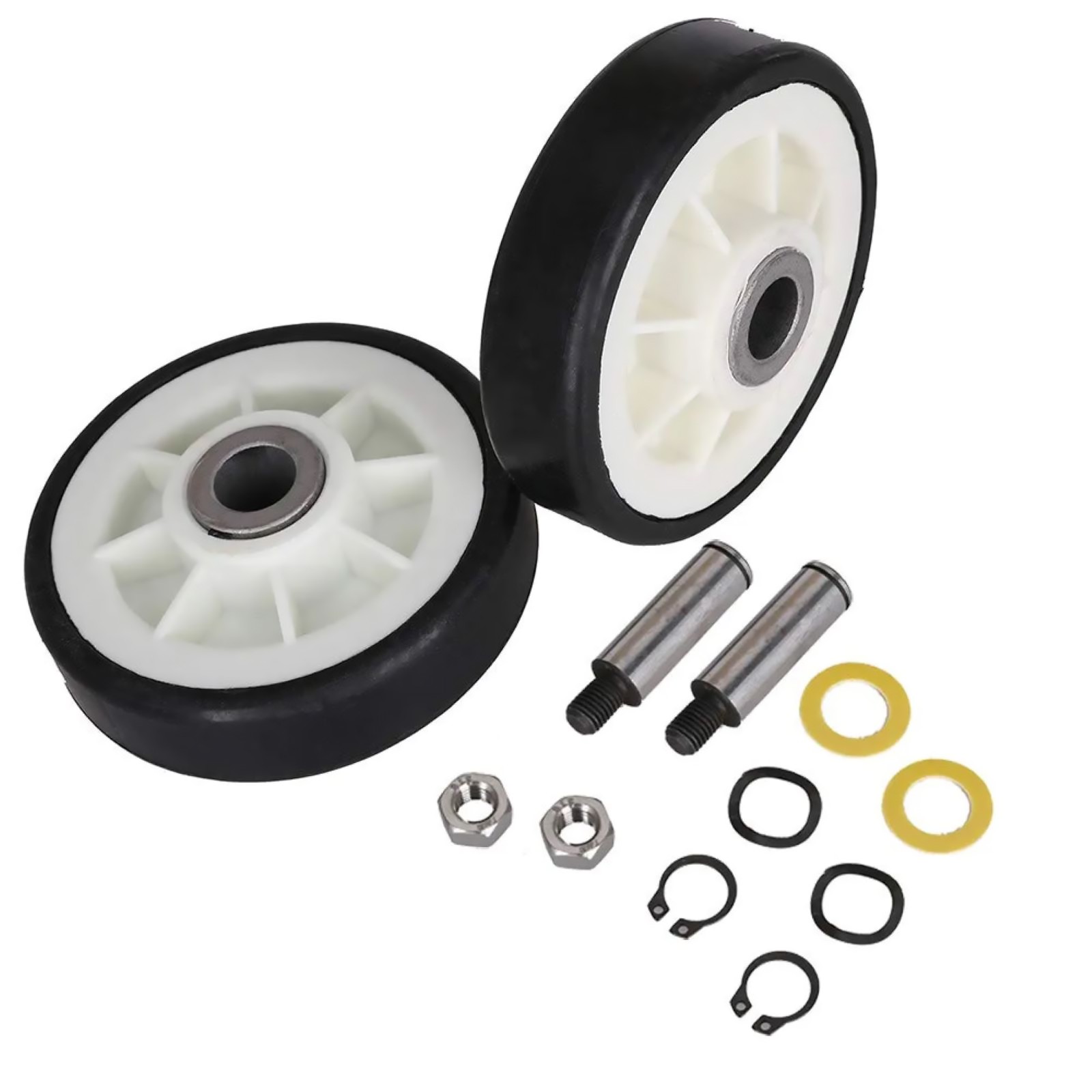 Dryer Roller Wheel Drum Support Kit Replacement Part For Maytag 303373K 2Pcs