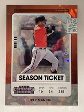 2021 Contenders Trey Mancini Season Ticket Cracked Ice /23