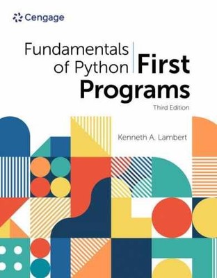 Fundamentals of Python: First Programs - Paperback, by Lambert Kenneth - New v