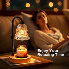 Candle Warmer Lamp With Timer Dimmer Adjustable Height For New Home House Bedroo