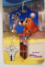 Lady and the Tramp Disney Schlage SC1 house key blank