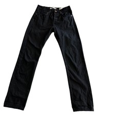Billy Reid MSL - ALA USA Made Selvedge Button Fly Black Jeans wmn 25 waist