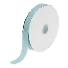 Velvet Ribbon Gift Wrapping 3/4 Inchx15 Yard Gray Blue Single Face Velvet