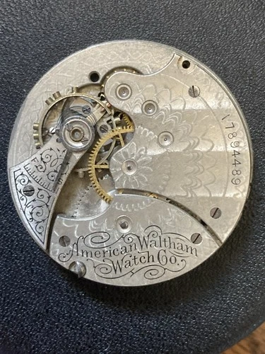 6s 7j Waltham Pocket Watch Movment for Parts Or Repair