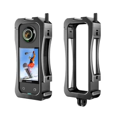Cold Shoe Shell Case Protective Cage Frame For Insta360 X3 Camera Aluminum Alloy