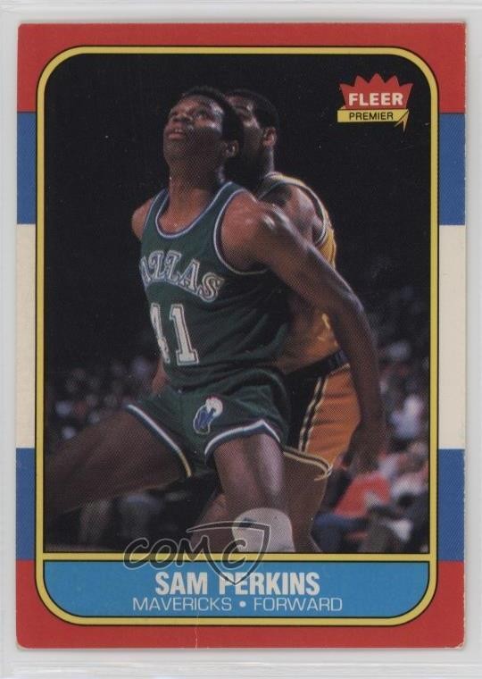 1986-87 Fleer Sam Perkins #86 11qd
