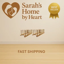 Bamboo Wooden Plate Racks Dish Stand Holder Kitchen Storage Cabinet Organizer...