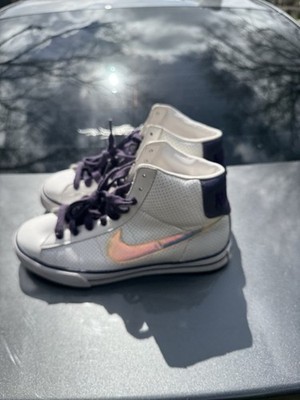 Nike Blazer BRS White Purple Vintage Size 8.5 Mens Sneakers Shoes