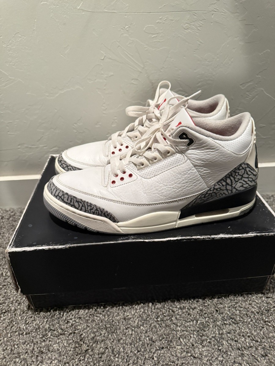 Size 13 - Jordan 3 Retro Mid White Cement Reimagined DN3707-100 | eBay