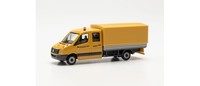 Herpa 950459 Vw Crafter Doppelkabine Mit Plane Leonhard Weiss