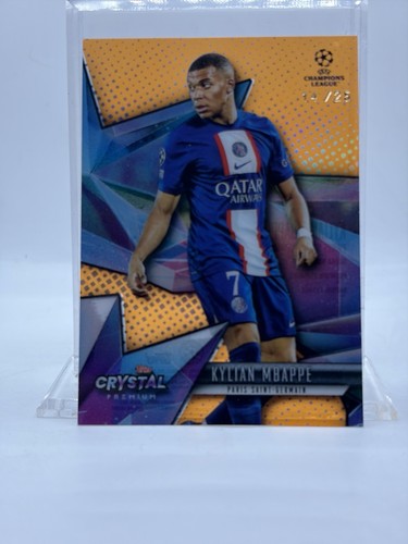 2023 Topps Crystal Premium Clear #52 KYLIAN MBAPPE (#'d 14/ 25)