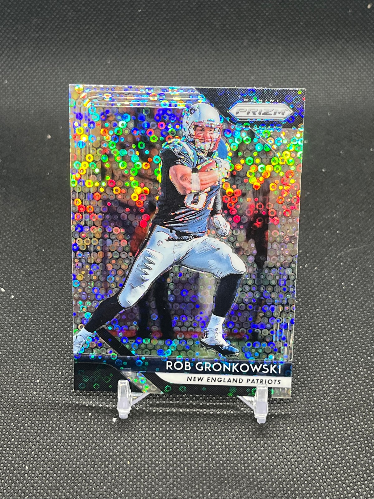 2018 Panini Prizm - Rob Gronkowski #70 Disco Prizm No Huddle