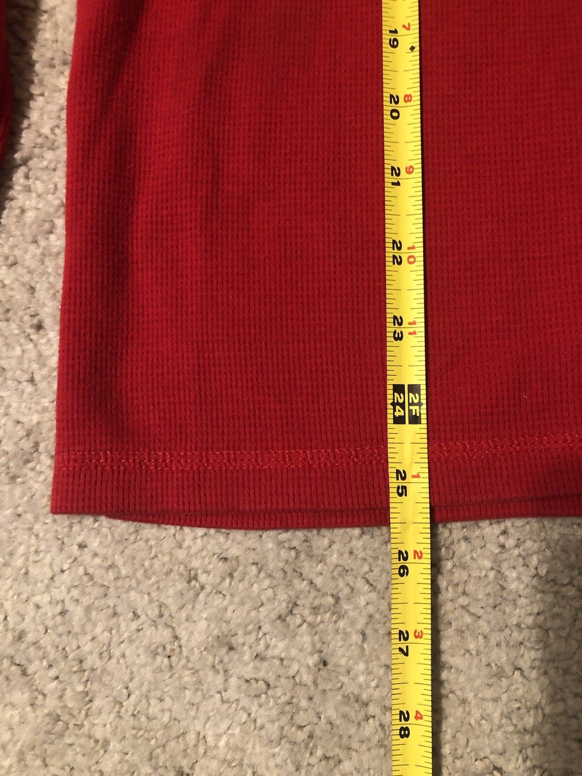 Polo Ralph Lauren Waffle Knit Shirt Boys XL Youth Long Sleeve Red Thermal Stains thumbnail 15