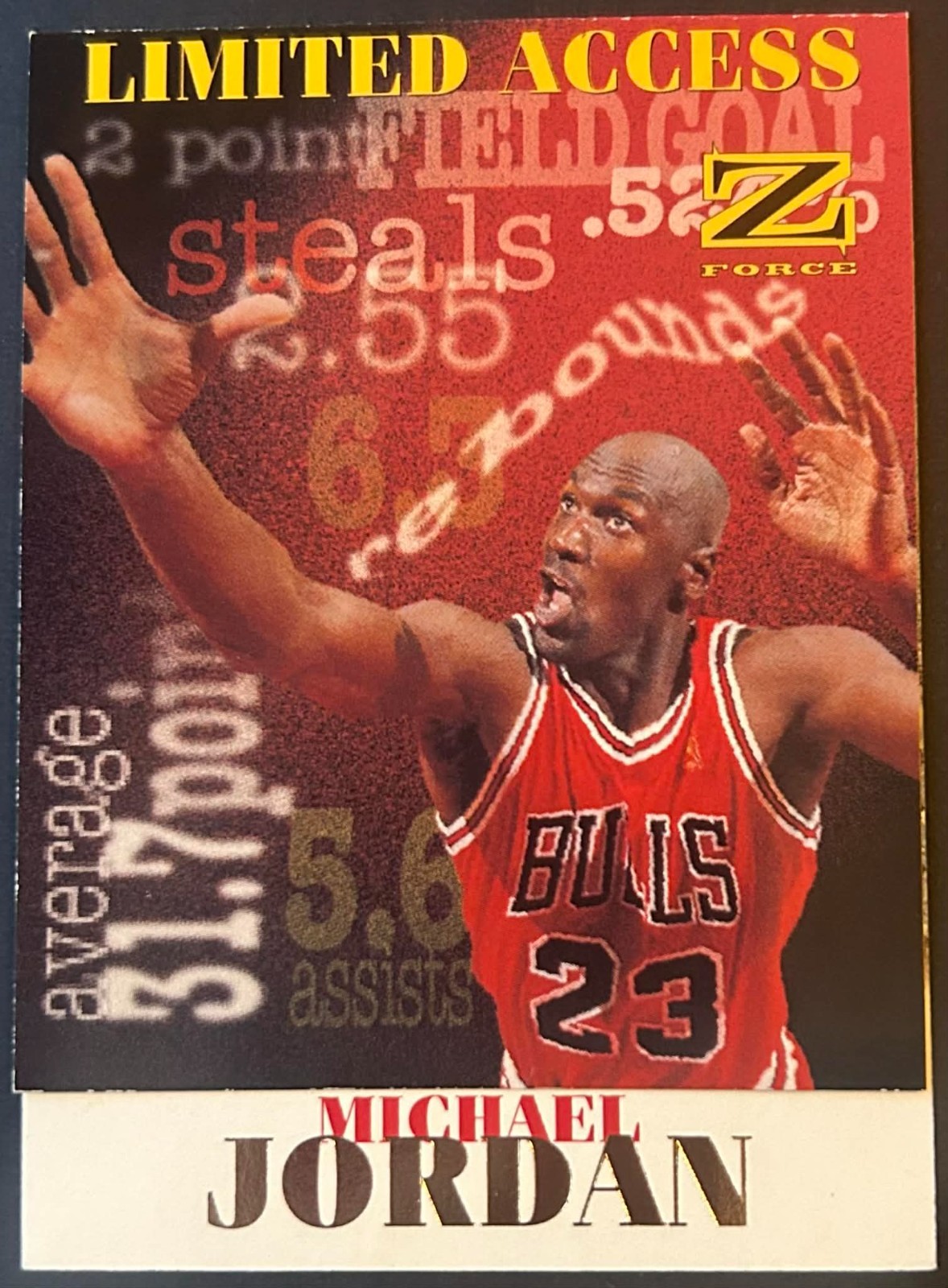 1997-98 Skybox ZForce "Limited Access" #6 Michael Jordan *NM-NM+ *Bulls *HOF