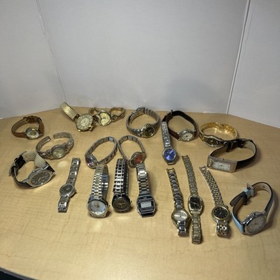 Lot of 20 Vintage Women s Watches Needs Batteries- Condition Varies been stored