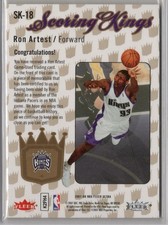 07-08 Fleer Ultra Basketball Ron Artest Scoring Kings Kings Jersey Card