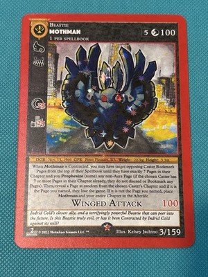 MetaZoo CCG Mothman Cryptid Nation: Second Edition 3/159 Reverse Holo Gold