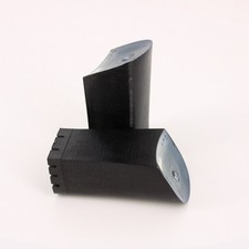 1Pair Heel Repair Replacement 1.81"x3.15" High Chunky Heel Black