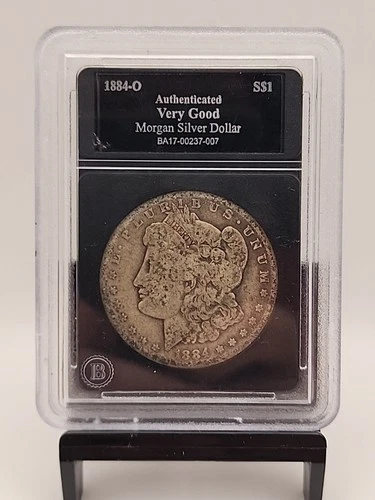 1884 O Morgan Very Good Silver $1 US Coin Slabbed BA17-00237-007