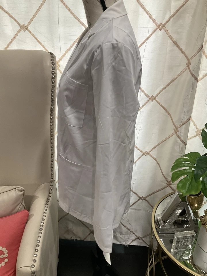 WHITE CHEROKEE SCRUBS PROFESSIONAL WHITES WOMEN LAB COAT - Image 2 of 4