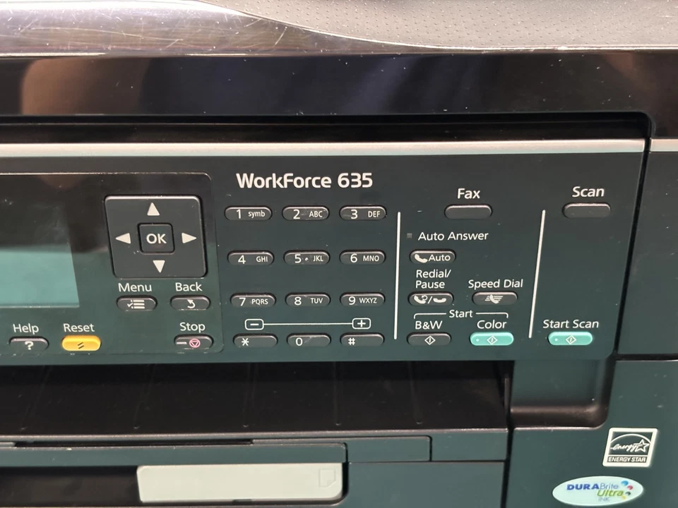 EPSON Workforce 635 All In One Printer Fax/Copy/Scan/Print; Guaranteed - Image 3 of 4