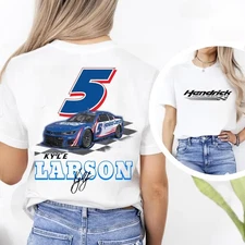 Kyle Larson 5 NASCAR Racing Driver Hendrick Motorsports Champion 2025 T-Shirt