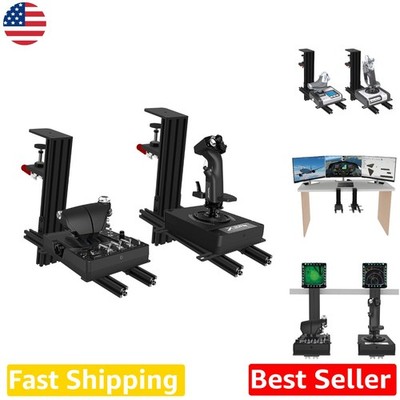 Flight Sim Desk Mount 2Set HOTAS Joystick Throttle Mount - Wide Compatibility...