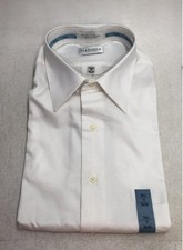 Van Heusen Men's White Dress Shirt Lux Sateen Wrinkle Free NWT Sz 17 35/36 Tall