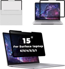 Privacy Screen for Microsoft Surface Laptop 6/5/4/3-15 Inch, Removable Anti-Spy