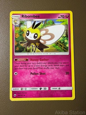 RIBOMBEE 96/147 UNCOMMON BURNING SHADOWS POKEMON HP