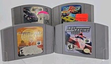 4 Lot N64 Authentic Games - Indy 2000, NASCAR 99, Top Gear Hyper-Bike, MRC