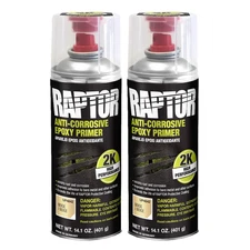 U Pol Products RAPTOR UP4842 2K Epoxy Primer, 14.1 oz Aerosol Can, Beige, 8 to 1