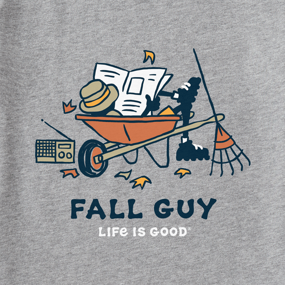 Life Is Good SS Shirt Crusher Tee FALL GUY Jake Rake Leaf Relax Chest51