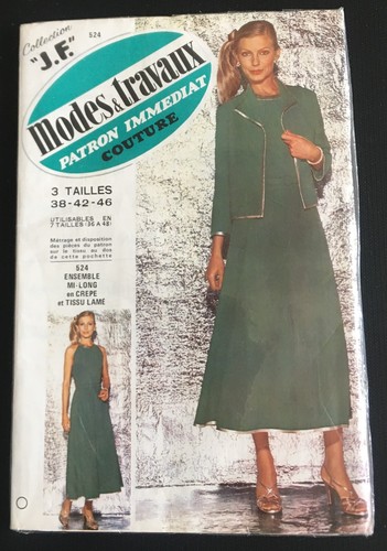 Vintage Pattern No. 524 Modes And Works Mid-Length Set 3 Sizes 38-42-46 ...