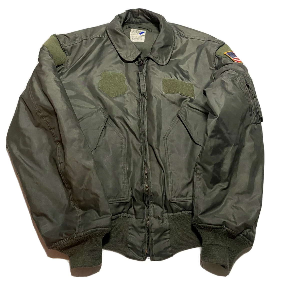 Vintage 90s Alpha Industries CWU 45/P flight jacket Size Large M7