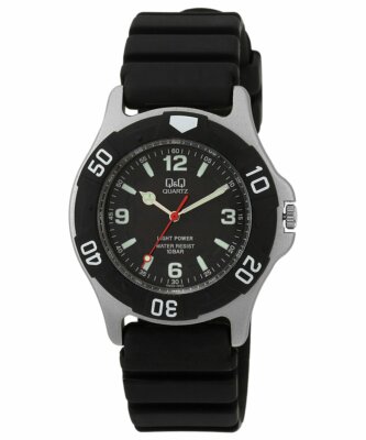 CITIZEN Q&Q watches SOLARMATE analog display 10 ATM water resistant black Japan
