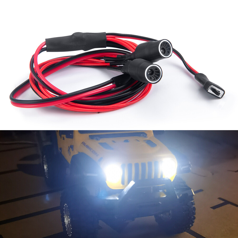 FLYXM Front Light Lamp LED Headlight for RC 1/24 Axial SCX24 AXI00002 AXI00005