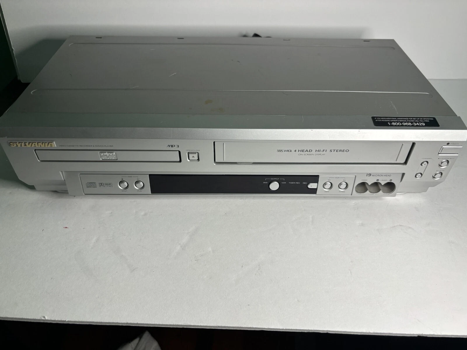Sylvania dvd/vhs four head combo