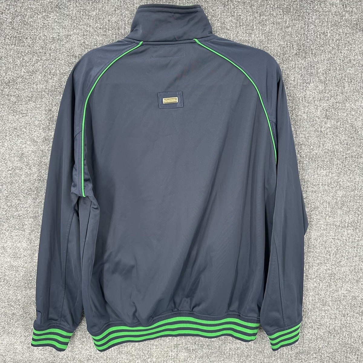 LRG Roots And Equipment Jacket Mens L Track Suit Masters Blue Full Zip Pockets View 2