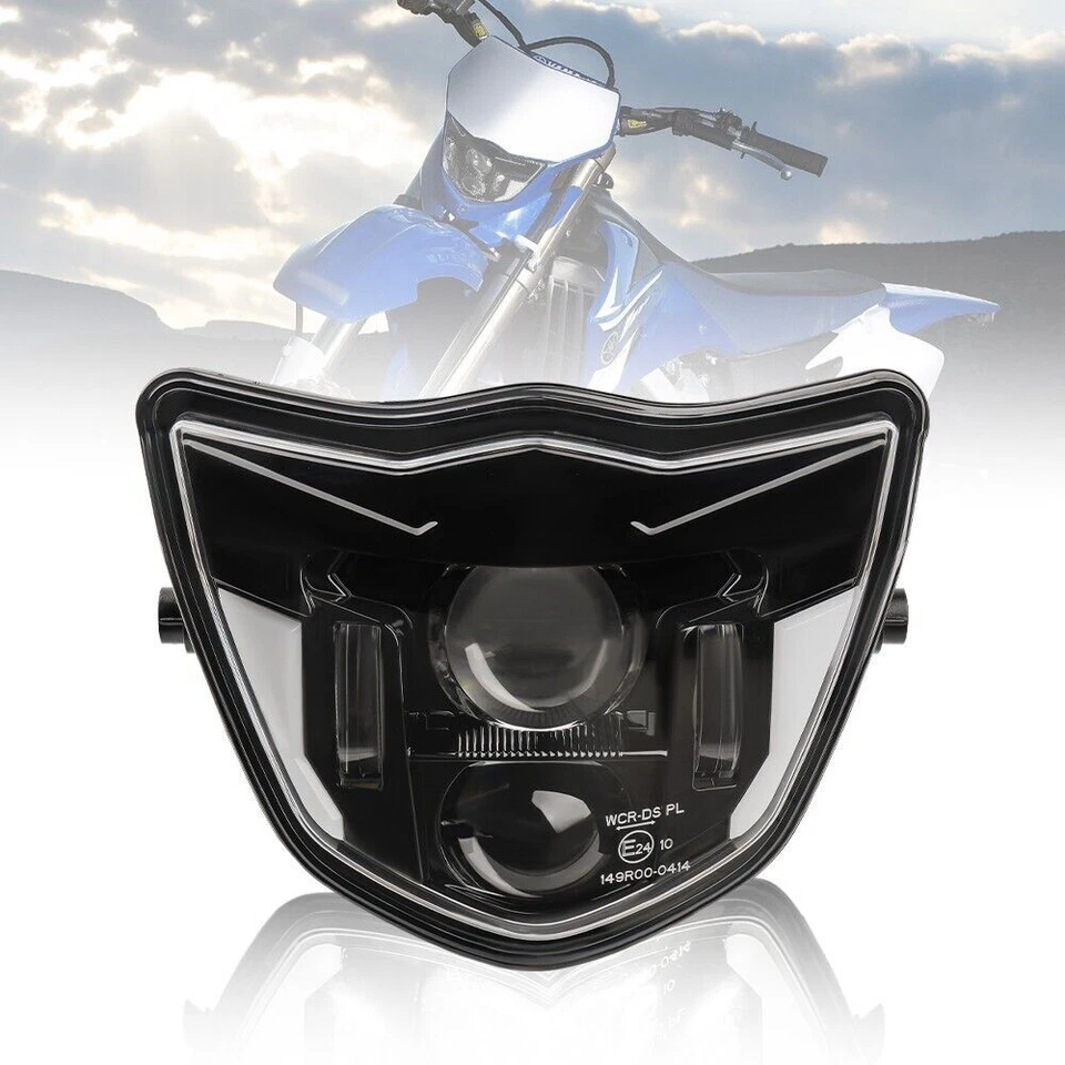 Conjunto de faros LED alto bajo para Yamaha WR450F WR250F 2013-2023 Plug and Play Foto 2 de 4