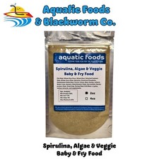 Baby Fry Food of Spirulina, Algae, Vegetables for Tropicals, Koi and Pond Fish