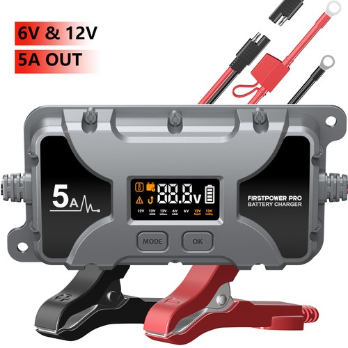 Mua [4-Pack]1.75-Amp Car Battery Charger, 6V And 12V Smart Fully Automatic Battery Charger Maintainer Trickle Charger Battery Desulfator For Car Lawn Mower Motorcycle Boat Marine Lead Acid Batteries B0bzrg4tpx - View #2