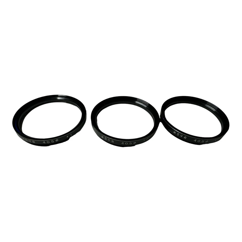 🔥 LOT OF 3 HOYA 40.5 MM Circular Clear FILTERS + 1 + 2 & + 3 W/ Case 🔥 - Image 2 of 2