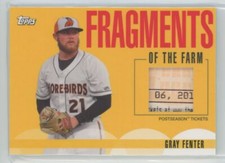 2020 Topps Pro Debut Fragments of the Farm Relics Gray Fenter Delmarva