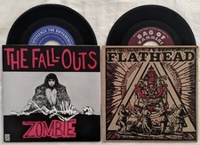 FALL-OUTS vs FLATHEAD lot of two 45 RPM 7" Mudhoney Night Kings NW GARAGE PUNK