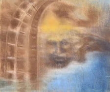 Unknown Unsigned 20th century / Pastel Crayons Face Appearance Religious