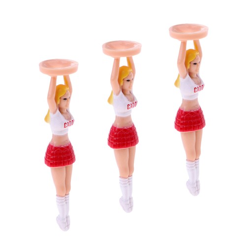 3 Pieces Novelty Beauty Girl Caddy Golf Tees Cheerleader Tees Tools eBay