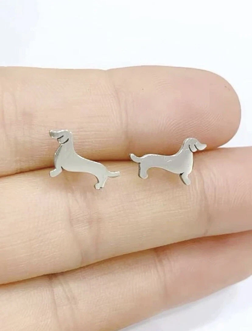Dog shaped hotsell earrings